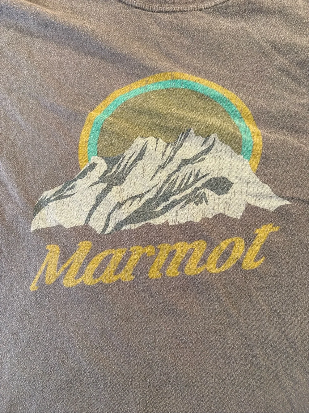 Marmot Men’s XXL Gray Mountain Graphic Organic Cotton T-Shirt